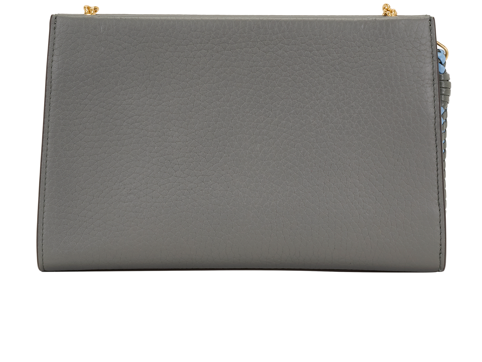 Iris Wallet On Chain, &pound;350, Handbags, Grey, Leather, Back view